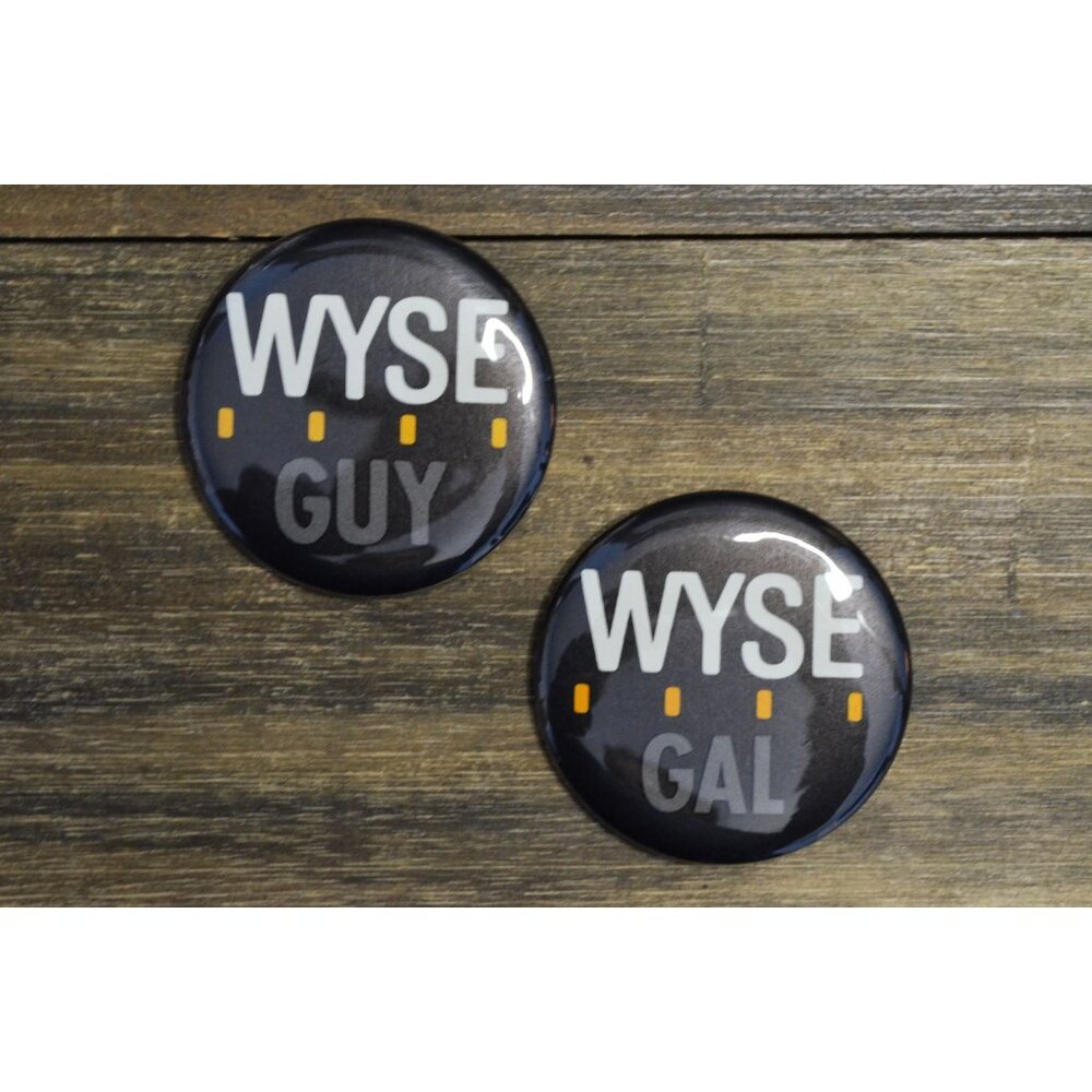 WYSE Guy Gal Pin Lot Employee Cloud Computing Tech Convention Promo 1980's